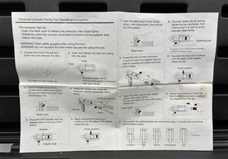 INLINE TUBE UNIVERSAL HYDRAULIC FLARING TOOL KIT TLF12